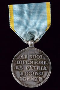 Rara medaglia in argento  - Asta Medaglie, Decorazioni e Ordini - Associazione Nazionale - Case d'Asta italiane