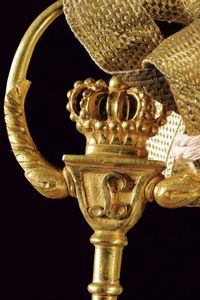 Chiave da Ciambellano con monogramma L  - Asta Medaglie, Decorazioni e Ordini - Associazione Nazionale - Case d'Asta italiane