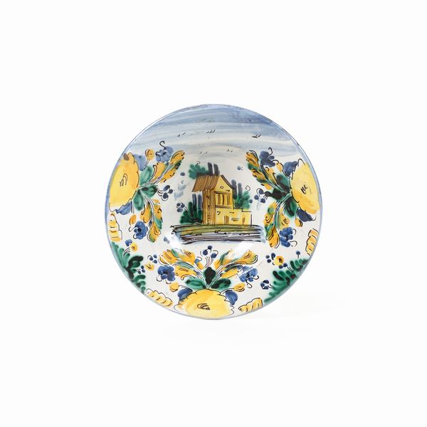 Piatto.<BR>Vietri, XIX secolo.  - Asta Maioliche e Porcellane - Associazione Nazionale - Case d'Asta italiane