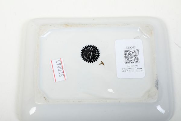 Vassoietto con Mercurio.<BR>Milano, Manifattura Fornasetti, 1950 circa.  - Asta Maioliche e Porcellane - Associazione Nazionale - Case d'Asta italiane