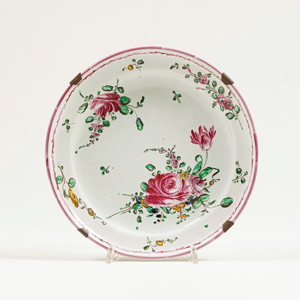 Piatto.<BR>Pesaro, Manifattura Casali e Callegari, seconda met del XVIII secolo.  - Asta Maioliche e Porcellane - Associazione Nazionale - Case d'Asta italiane