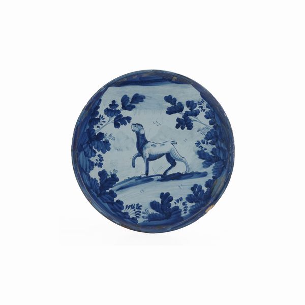 Alzatina.<BR>Pavia, prima met del XVIII secolo.  - Asta Maioliche e Porcellane - Associazione Nazionale - Case d'Asta italiane