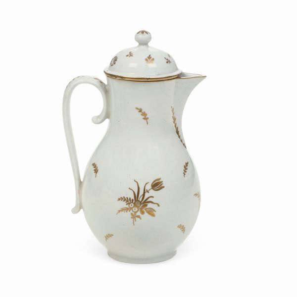 Caffettiera.<BR>Nove, Manifattura Antonibon-Baroni, 1802-1825.<BR>  - Asta Maioliche e Porcellane - Associazione Nazionale - Case d'Asta italiane