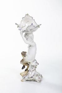 Alzatina.<BR>Nove, Manifattura Antonibon, fine del XIX secolo.  - Asta Maioliche e Porcellane - Associazione Nazionale - Case d'Asta italiane