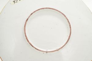 Due piatti.<BR>Francia e Italia, XIX e XX secolo.<BR>  - Asta Maioliche e Porcellane - Associazione Nazionale - Case d'Asta italiane