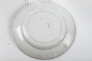 Quattro piatti.<BR>Veneto, XIX-XX secolo.  - Asta Maioliche e Porcellane - Associazione Nazionale - Case d'Asta italiane