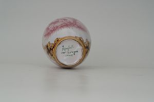 Vaso.<BR>Bologna, Manifattura Minghetti, met del XX secolo circa.  - Asta Maioliche e Porcellane - Associazione Nazionale - Case d'Asta italiane