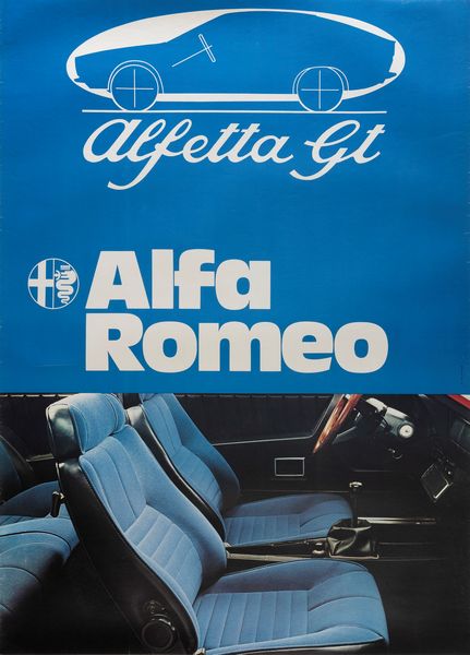 Anonimo : Alfetta GT, Alfa Romeo - Milano  - Asta Manifesti d'Epoca e Collectible - Associazione Nazionale - Case d'Asta italiane