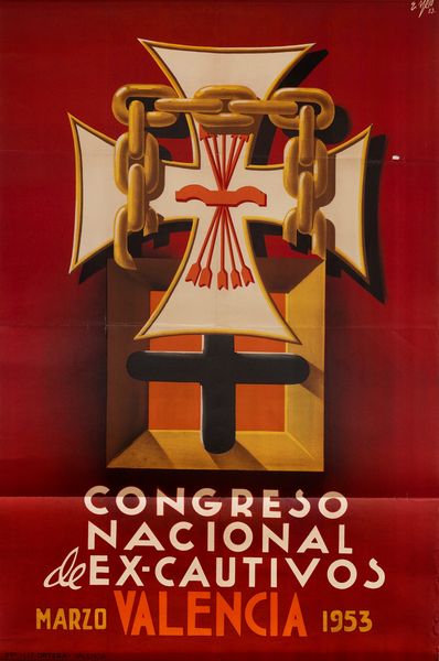 E.Yelo : Congreso Nacional de Ex-Cautivos Valencia  - Asta Manifesti d'Epoca e Collectible - Associazione Nazionale - Case d'Asta italiane