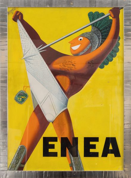 Matteo Bottoli : Enea -  mutande elastiche  - Asta Manifesti d'Epoca e Collectible - Associazione Nazionale - Case d'Asta italiane