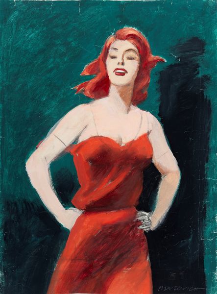 Marcello Dudovich<br>scuola Marcello Dudovich : Ritratto femminile  - Asta Manifesti d'Epoca e Collectible - Associazione Nazionale - Case d'Asta italiane