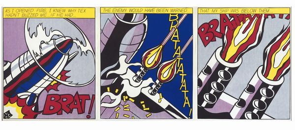 Roy Lichtenstein : As I Opened Fire  - Asta Manifesti d'Epoca e Collectible - Associazione Nazionale - Case d'Asta italiane