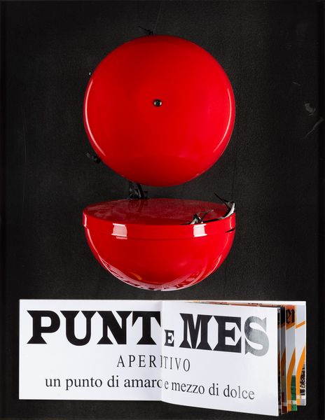 Armando Testa : Espositore pubblicitario Punt e Mes aperitivo  - Asta Manifesti d'Epoca e Collectible - Associazione Nazionale - Case d'Asta italiane