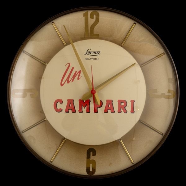 Orologio da parete Campari.  - Asta Manifesti d'Epoca e Collectible - Associazione Nazionale - Case d'Asta italiane