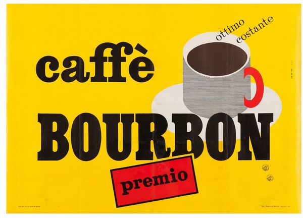 Anonimo : Caff Bourbon  - Asta Manifesti d'Epoca e Collectible - Associazione Nazionale - Case d'Asta italiane