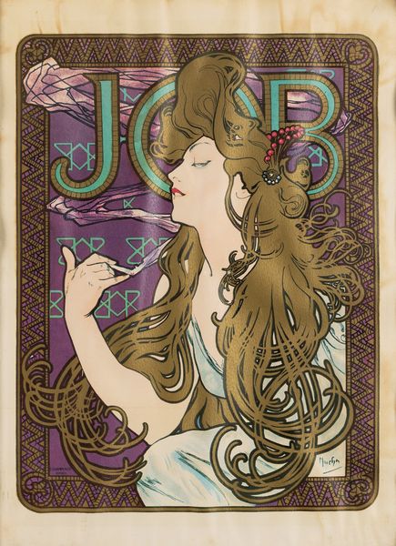 Alphonse Mucha : Job cigarette papers  - Asta Manifesti d'Epoca e Collectible - Associazione Nazionale - Case d'Asta italiane