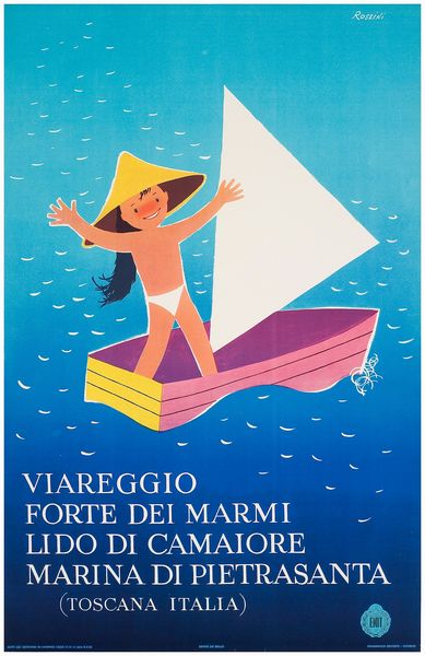 Rossini : Viareggio, Forte dei Marmi, Lido di Camaiore, Marina di Pietrasanta (Lucca, Toscana) / ENIT  - Asta Manifesti d'Epoca e Collectible - Associazione Nazionale - Case d'Asta italiane