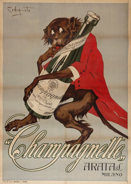 Plinio Codognato : Champagnette  - Asta Manifesti d'Epoca e Collectible - Associazione Nazionale - Case d'Asta italiane