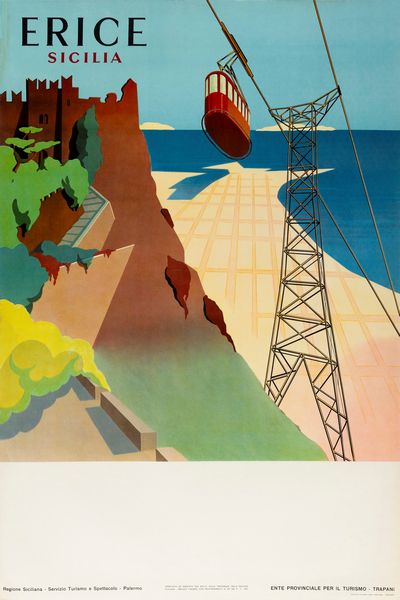 Anonimo : Erice - Sicilia  - Asta Manifesti d'Epoca e Collectible - Associazione Nazionale - Case d'Asta italiane