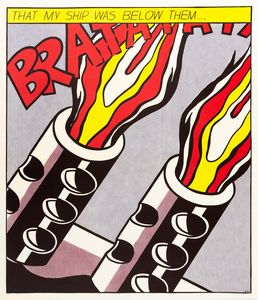 Roy Lichtenstein : As I Opened Fire  - Asta Manifesti d'Epoca e Collectible - Associazione Nazionale - Case d'Asta italiane