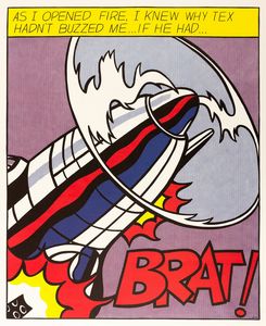 Roy Lichtenstein : As I Opened Fire  - Asta Manifesti d'Epoca e Collectible - Associazione Nazionale - Case d'Asta italiane