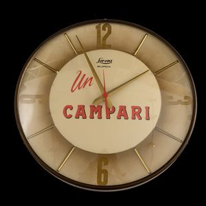 Orologio da parete Campari.  - Asta Manifesti d'Epoca e Collectible - Associazione Nazionale - Case d'Asta italiane