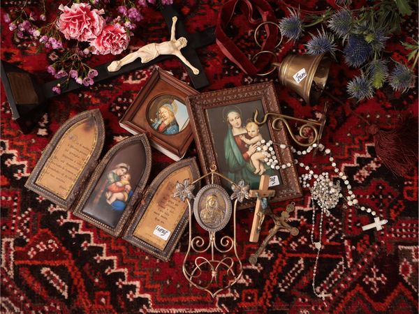 Lotto di oggetti devozionali  - Asta Dimore fiorentine - Associazione Nazionale - Case d'Asta italiane