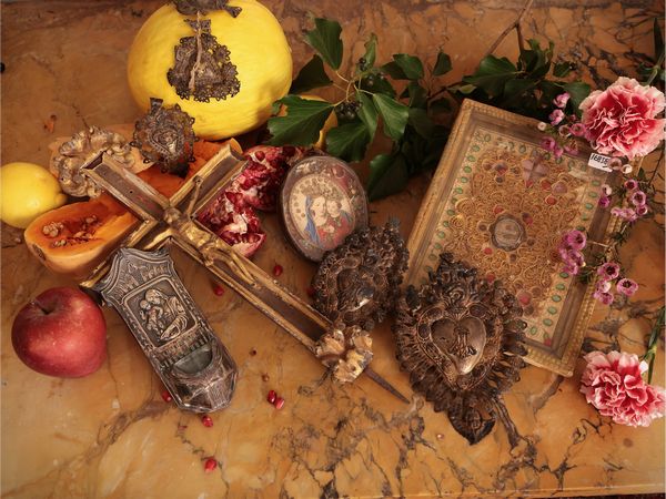 Lotto di oggetti devozionali d'epoca  - Asta Dimore fiorentine - Associazione Nazionale - Case d'Asta italiane