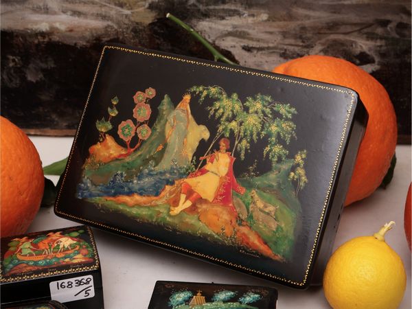 Raccolta di scatole in lacca  - Asta Dimore fiorentine - Associazione Nazionale - Case d'Asta italiane