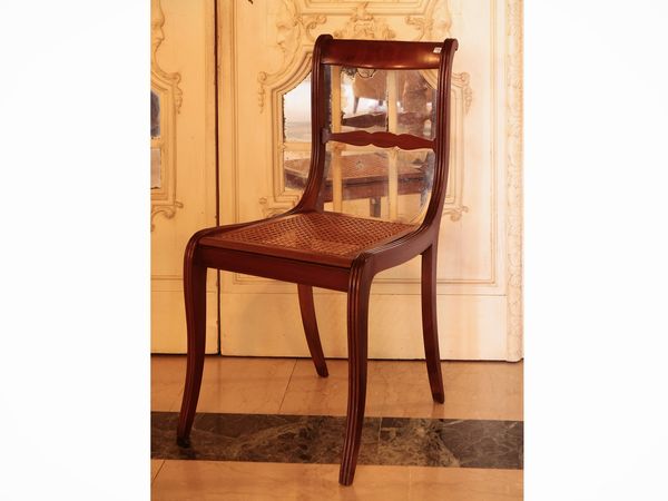 Serie di sei sedie in mogano  - Asta Dimore fiorentine - Associazione Nazionale - Case d'Asta italiane