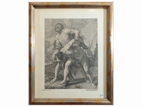 Francois Chauveau : Da Guido Reni: Ercole e l'idra - Ercole e Acheloo  - Asta Dimore fiorentine - Associazione Nazionale - Case d'Asta italiane