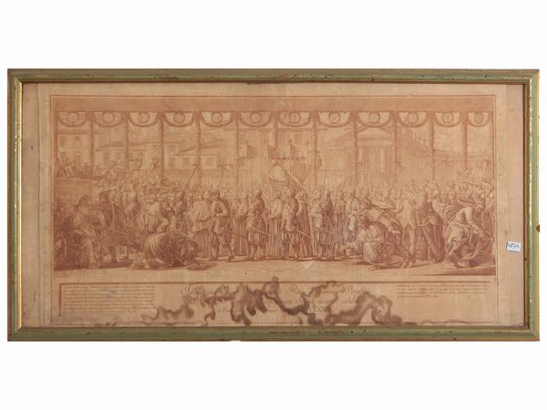 Tabula qua sacer supplicationis ritus a summo pontifice in festo [...]  - Asta Dimore fiorentine - Associazione Nazionale - Case d'Asta italiane