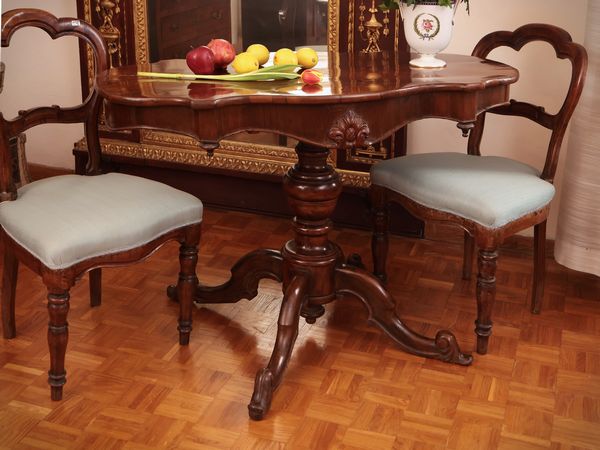 Tavolino da centro in mogano  - Asta Dimore fiorentine - Associazione Nazionale - Case d'Asta italiane