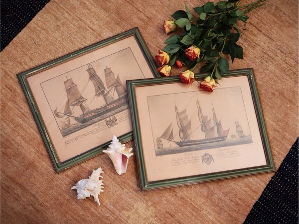 Lotto di grafica d'epoca decorativa  - Asta Dimore fiorentine - Associazione Nazionale - Case d'Asta italiane