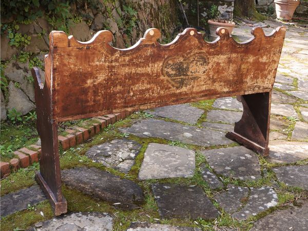 Panca rustica in legno tenero  - Asta Dimore fiorentine - Associazione Nazionale - Case d'Asta italiane