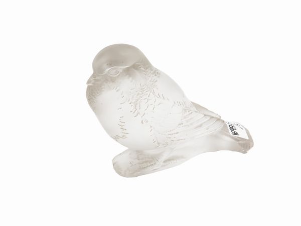 Collezione di sei uccellini in cristallo, Lalique  - Asta Dimore fiorentine - Associazione Nazionale - Case d'Asta italiane
