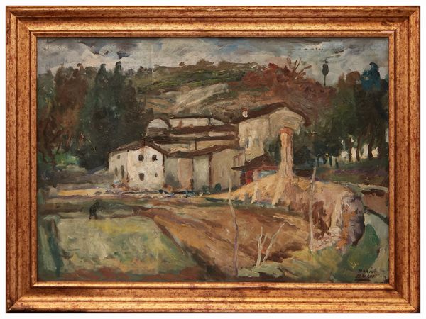 Mario Bucci : Casolare  - Asta Dimore fiorentine - Associazione Nazionale - Case d'Asta italiane