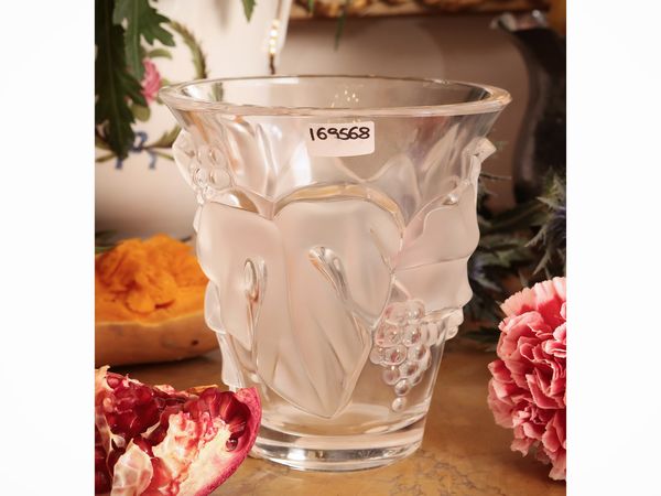 Coppa Lierre in cristallo, Lalique  - Asta Dimore fiorentine - Associazione Nazionale - Case d'Asta italiane