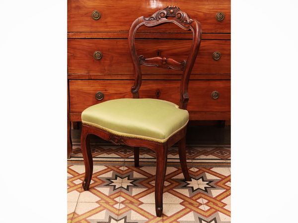 Coppia di sedie in noce  - Asta Dimore fiorentine - Associazione Nazionale - Case d'Asta italiane