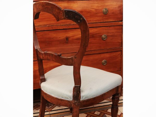 Coppia di sedie in noce  - Asta Dimore fiorentine - Associazione Nazionale - Case d'Asta italiane