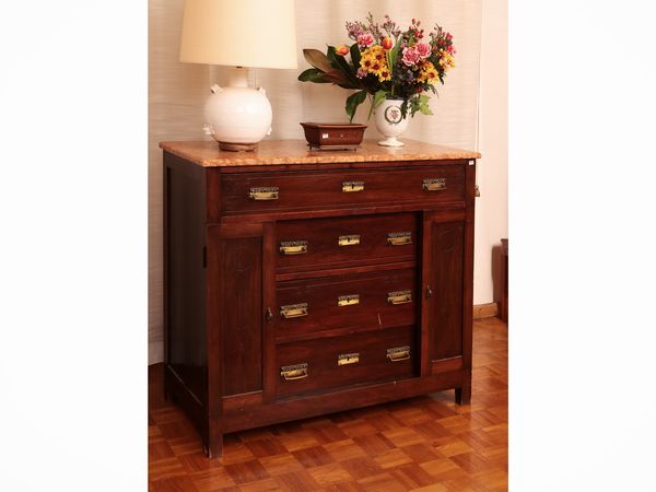 Credenza cassettone in satinwood  - Asta Dimore fiorentine - Associazione Nazionale - Case d'Asta italiane