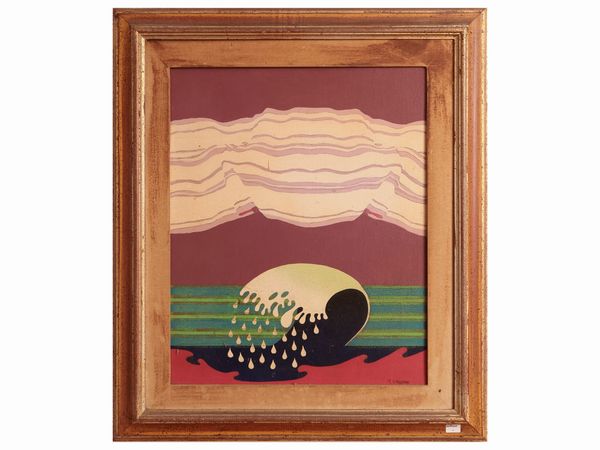 Roberto Ciabani : Composizione 1974  - Asta Dimore fiorentine - Associazione Nazionale - Case d'Asta italiane