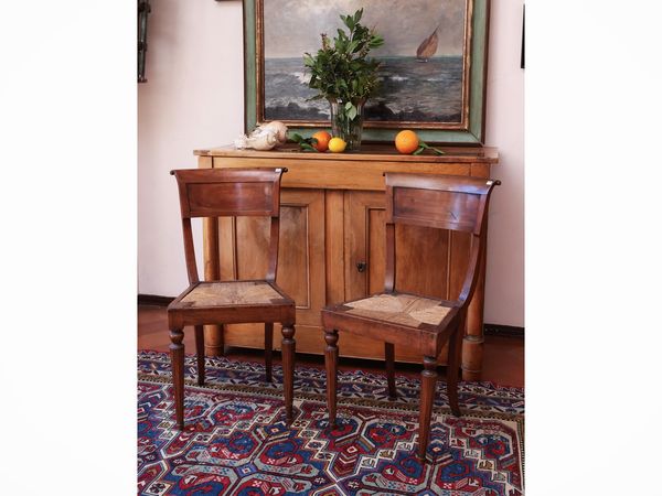 Coppia di sedie in noce  - Asta Dimore fiorentine - Associazione Nazionale - Case d'Asta italiane
