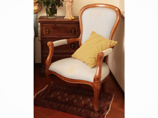 Poltrona in noce  - Asta Dimore fiorentine - Associazione Nazionale - Case d'Asta italiane