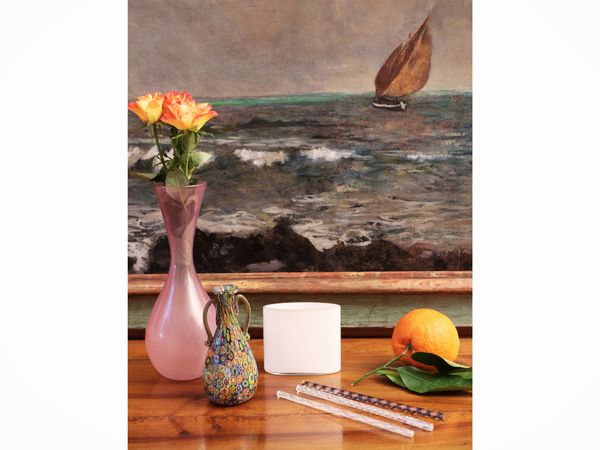 Tre vasi in vetro soffiato  - Asta Dimore fiorentine - Associazione Nazionale - Case d'Asta italiane