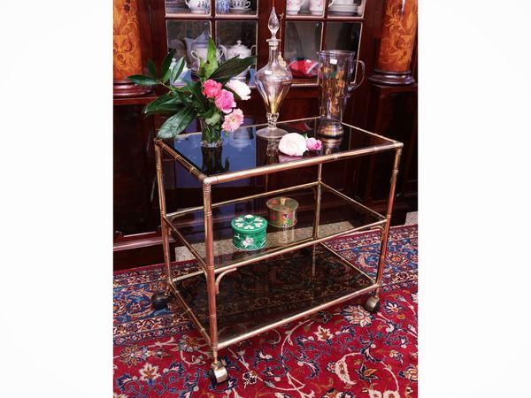 Carrello di servizio in ottone  - Asta Dimore fiorentine - Associazione Nazionale - Case d'Asta italiane