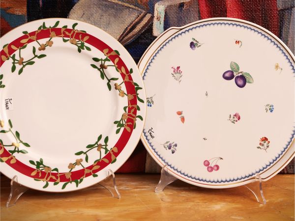 Due vassoi in porcellana, Richard Ginori  - Asta Dimore fiorentine - Associazione Nazionale - Case d'Asta italiane