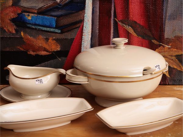 Servizio di piatti in porcellana avorio, Rosenthal  - Asta Dimore fiorentine - Associazione Nazionale - Case d'Asta italiane