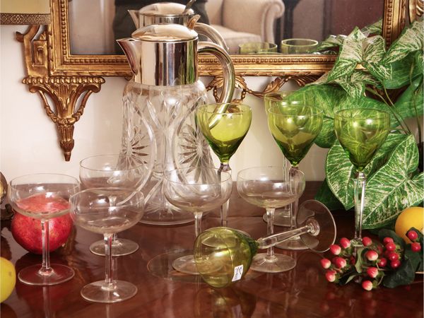 Assortimento di bicchieri in cristallo  - Asta Dimore fiorentine - Associazione Nazionale - Case d'Asta italiane