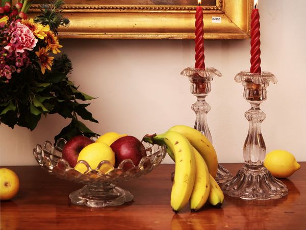 Centrotavola in vetro pressato  - Asta Dimore fiorentine - Associazione Nazionale - Case d'Asta italiane